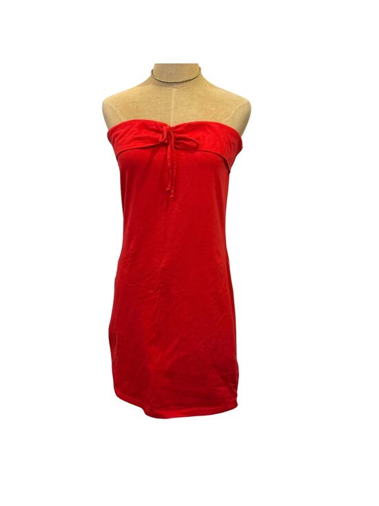 wild fable Dresses & Skirts - WILD FABLE Red Strapless Cotton/Spandex Summer Mini Dress XL